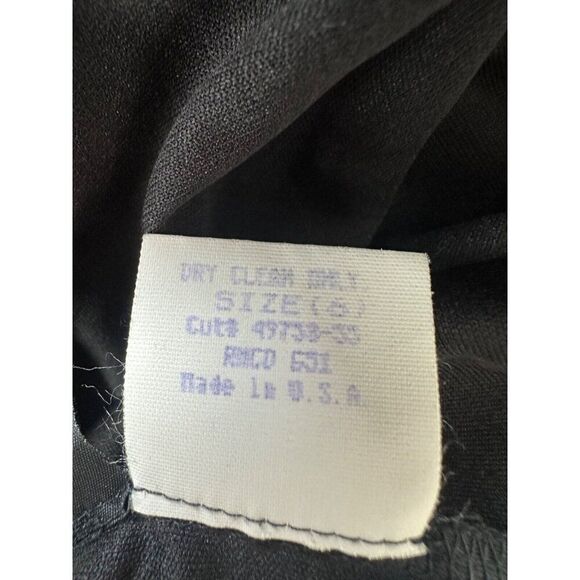 VTG Laundry by Shelli Segal Black Maxi Dress Women's Size 6 Vamp Whimsigoth - Picture 3 of 7